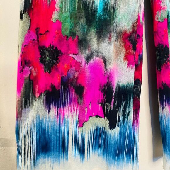 Petit Pois By Viviana G Floral Striped Pull-on Wide Leg Pants Multicolor Small - Picture 2 of 5